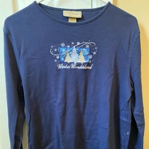 Winter Wonderland Large Long Sleeve Shirt